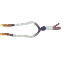Pink Tourmaline Natural, Spessartite, Citrine, Peridot, Aqua, and Amethyst Necklace