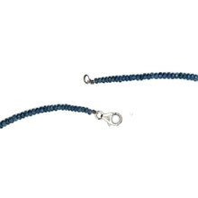 Natural Blue Sapphire Rondelle Facet Cut Beads Precious Necklace