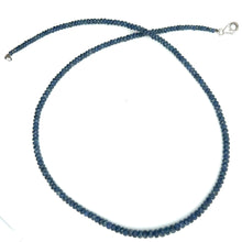 Natural Blue Sapphire Rondelle Facet Cut Beads Precious Necklace