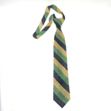 Handcrafted Stripes Pattern Pearl Tie Classic Lines and Style