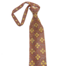 Handcrafted Diamond Pattern Pearl Tie Elegant Timeless Neckwear