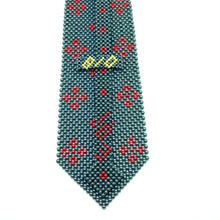 Handcrafted Diamond Pattern Pearl Necktie Elegant and Timeless