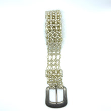 Handmade Ivory Pearl Grid Design Belt Unique Giftware