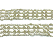Handmade Ivory Pearl Grid Design Belt Unique Giftware