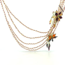 Natural Peridot, Pearls, Citrine, Carnelian, Garnet Unique Gemstone Necklace
