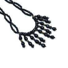 Natural Carnelian Agate with Glass Facet Ball Handmade Necklace