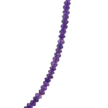 Natural Amethyst Africa Rondelle Facet Bead Gemstone Necklace Jewelry