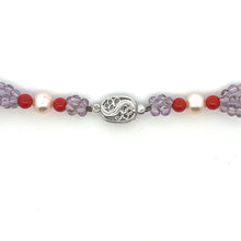 Natural Amethyst Pearl Coral Citrine Peridot Swiss Blue Topaz Gemstone Necklace