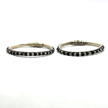 Premium German Silver Baby Black Bead Kada Set – Lightweight & Adjustable Infant Jewelry Gift