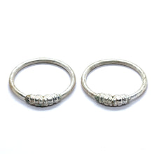 Ornate Textured German Silver Beaded Kada Set for Babies for Naming Ceremonies & Cultural Wear