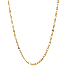 Micron Gold Plated Figaro Chain Necklace Jewelry