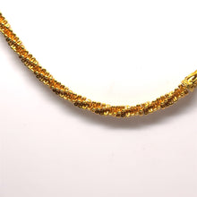 Micron Gold Plated Twisted Stylish Chain Necklace Jewelry