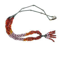 Lustrous Multi Colored Cubic Zirconia Beads Necklace