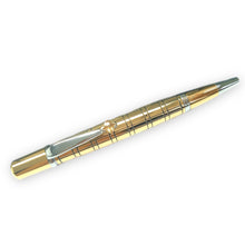 Royal Gold Handcrafted Writing Pen With Artistic Black Grid
