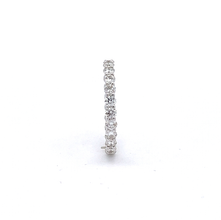 18K White Gold Eternity Ring Natural Round Diamonds Band