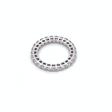 18K White Gold Eternity Ring Natural Round Diamonds Band