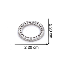 18K White Gold Eternity Ring Natural Round Diamonds Band