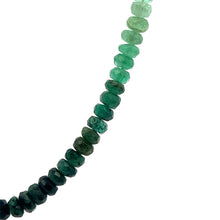 Natural Emerald Rondelle Facet Cut Beads Precious Necklace