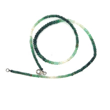 Natural Emerald Rondelle Facet Cut Beads Precious Necklace