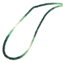 Natural Emerald Rondelle Facet Cut Beads Precious Necklace
