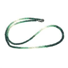 Natural Emerald Rondelle Facet Cut Beads Precious Necklace