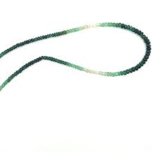 Natural Emerald Rondelle Facet Cut Beads Precious Necklace