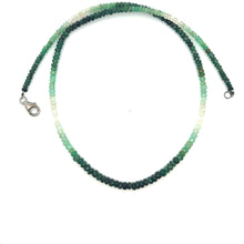 Natural Emerald Rondelle Facet Cut Beads Precious Necklace