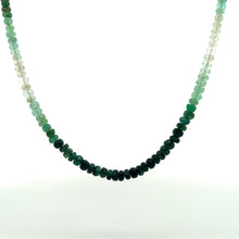 Natural Emerald Rondelle Facet Cut Beads Precious Necklace