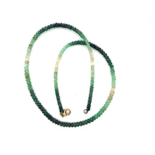 Natural Emerald Rondelle Facet Cut Beads Precious Necklace