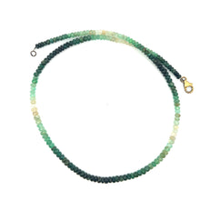 Natural Emerald Rondelle Facet Cut Beads Precious Necklace
