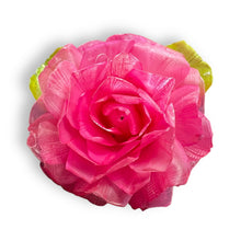 Handmade Brooch Boutonniere Unique Fish Scales Pink Rose Florals