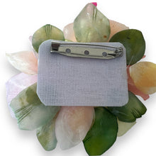 Handmade Brooch Boutonniere Unique Fish Scales Tri-Sided Blush Pink Rose