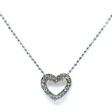 Classic Heart Pendant Necklace Classic White Stone – Elegant Everyday Fashion Jewelry