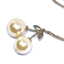 Yellow Gold Plated Leaves Twin Simulated Pearl & Green Created Stones Pendant Necklace – Nature-Inspired Ethnic Jewelry