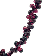Natural Garnet Drop & Pearl Rice Birthstone Necklace Jewelry