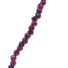 Natural Garnet Rondelle Facet Cut with Smooth Pearl Gemstone Necklace