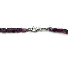 Natural Garnet Chobra & Pearl Plain Gemstone Necklace