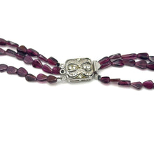 Natural Garnet Pear & Pearl Layered Gemstone Necklace