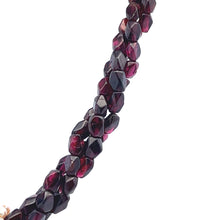 Natural Garnet with Smooth Pearl Gemstone Necklace