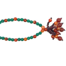 Natural Agate Carnelian Garnet Gemstone Necklace Jewelry