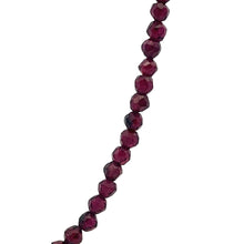 Natural Garnet Hexagon Facet Bead Gemstone Necklace Jewelry
