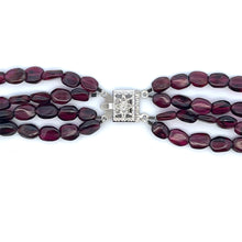 Natural Garnet Mani & Pearl Gemstone Handmade Necklace