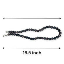Natural Garnet Plain 8mm Ball Semiprecious Necklace