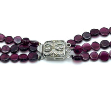 Natural Garnet Button 6mm & Plain Pearl Twisted Gemstone Necklace