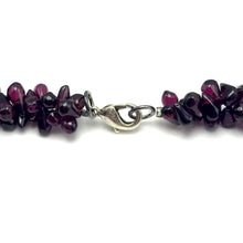 Natural Garnet Drop & Button Pearl Gemstone Necklace