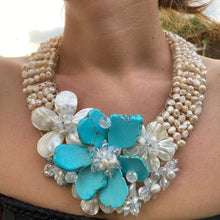 Handmade Pendant Necklace Spring Flowers 21