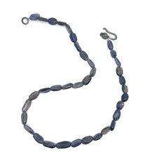 Natural Iolite Plain Mani Gemstone Necklace