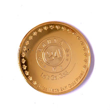 Shri Yantra 24K Gold Plated Swiss Coin – Powerful Vastu Talisman for Wealth, Energy & Protection