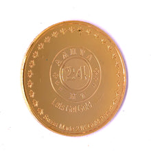 Shri Yantra 24K Gold Plated Swiss Coin – Powerful Vastu Talisman for Wealth, Energy & Protection