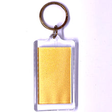 Radha Krishna Devotional Colored Keychain 24K Gold Foil for Love & Inner Peace Gift